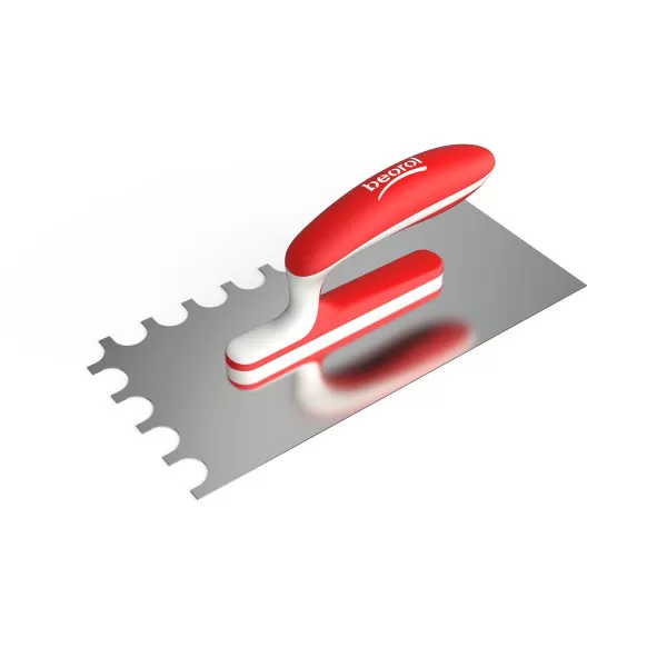 Expert semi-circular notched trowel 