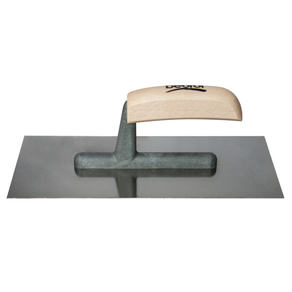 Plastering trowel, stainless steel, wooden handle 280x130mm GRDM Beorol