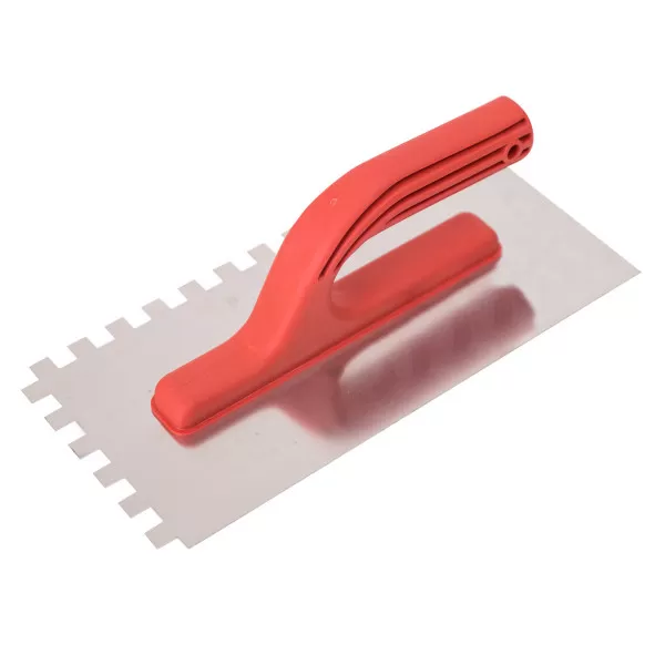 Plastering trowel, ABS handle, 10x10mm 