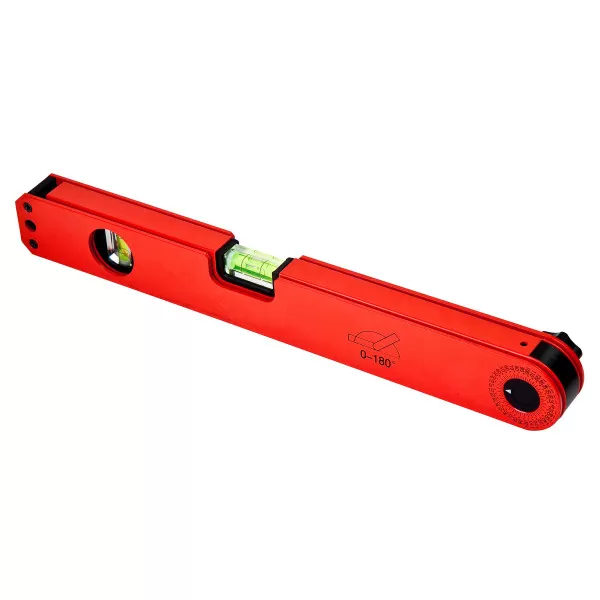 Tape angle measuring spirit level 180ᵒ 