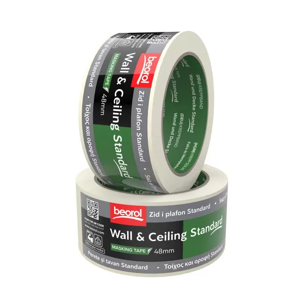 Masking tape Wall & Ceiling standard 48mm x 50m, 60ᵒC 