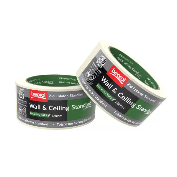 Masking tape Wall & Ceiling standard 48mm x 50m, 60ᵒC 