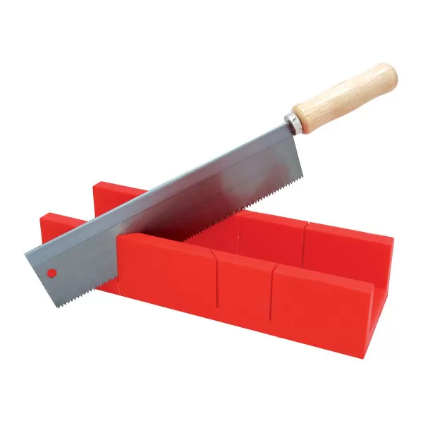 U-type mitre box with saw 