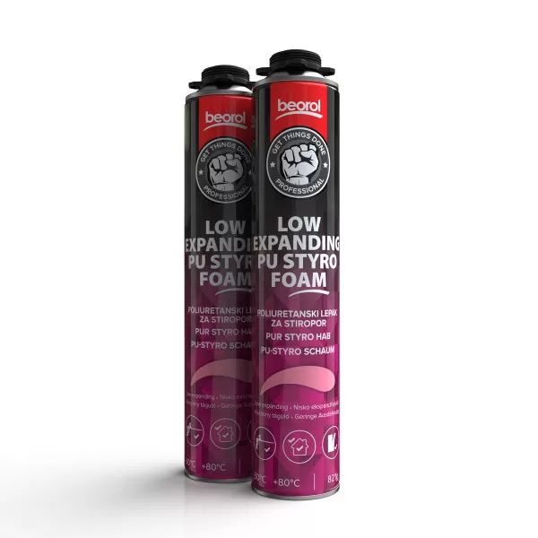 PU styrofoam low expanding gun grade, 750ml 