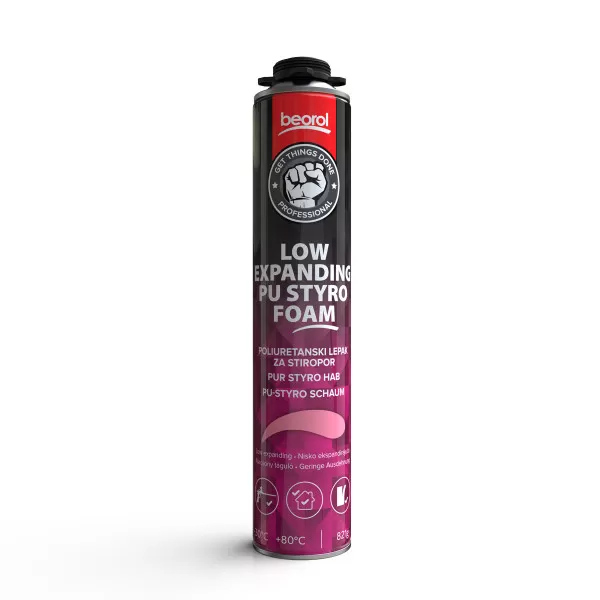 PU styrofoam low expanding gun grade, 750ml 
