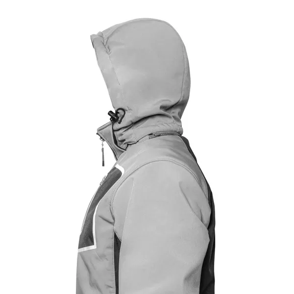 Work jacket softshell hood 