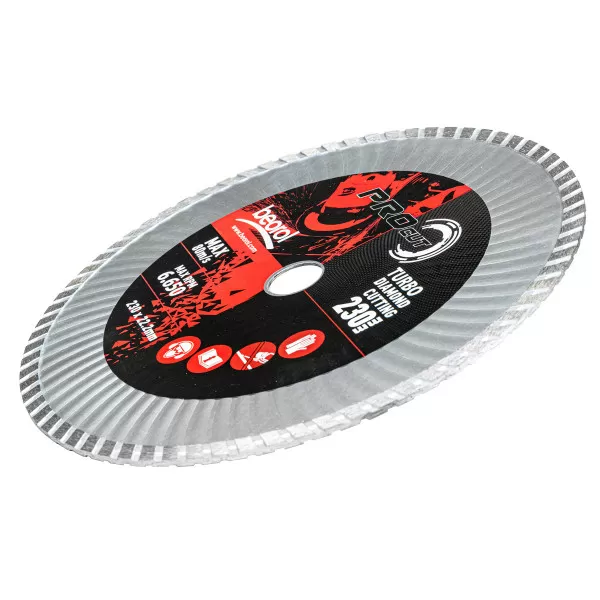 Turbo diamond cutting disc, ø230mm 