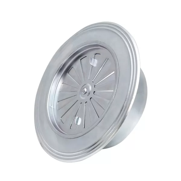 Ventilation rosette zinc plated ø119 flat 