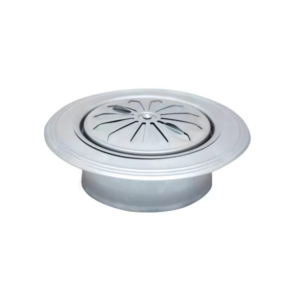 Ventilation rosette zinc plated ø119 round 