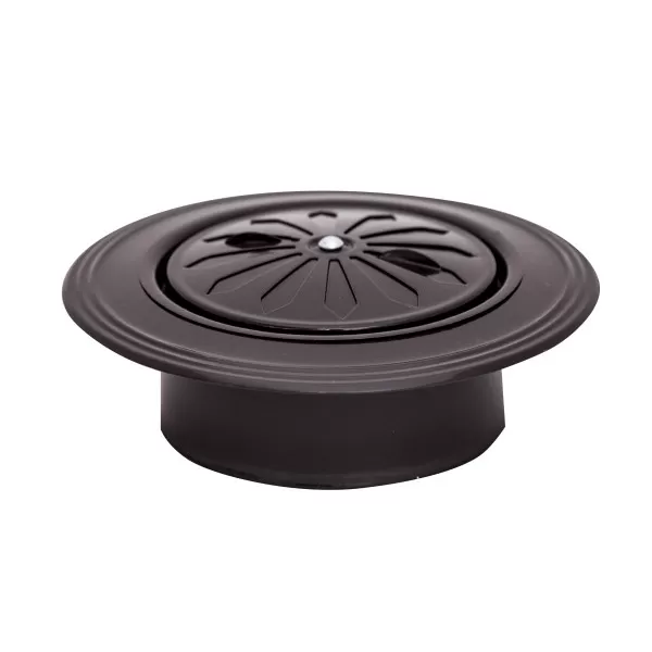 Ventilation rosette brown ø119 round 