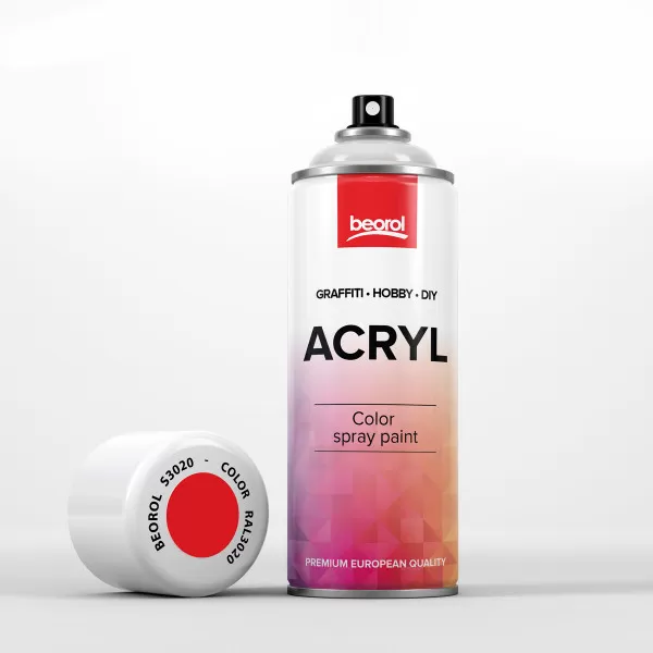 Spray paint Red Traffico RAL3020 