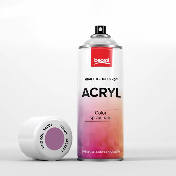 Spray paint Purple Lilla Rosso RAL4001 