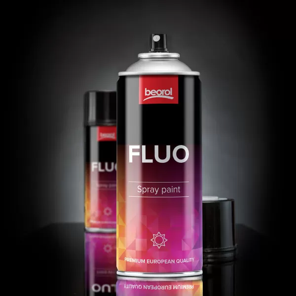 Fluo paint spray red Rosso 