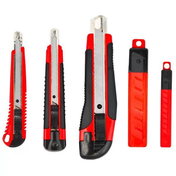 Utility knifes, 3+2pcs set 