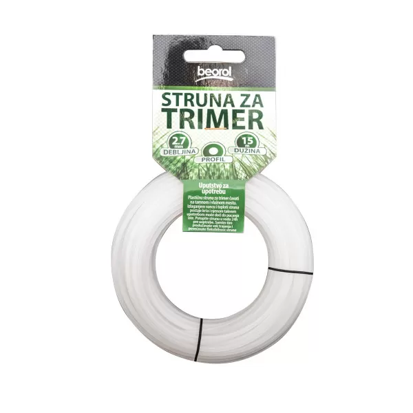 Trimmer line round 2.7mm 15m 