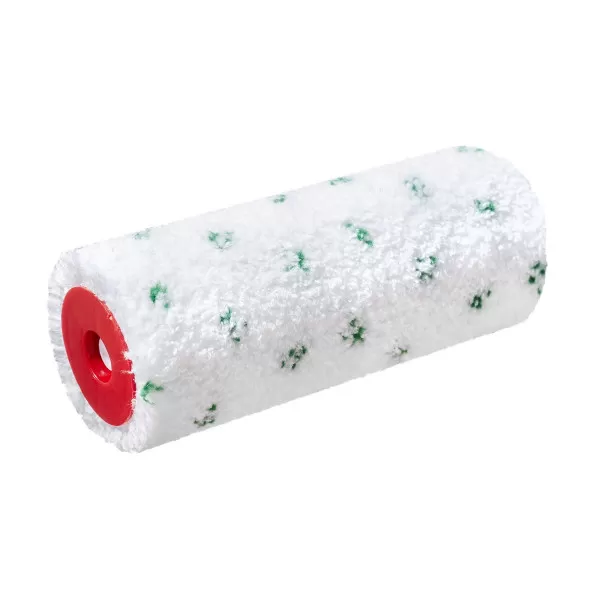 Paint roller microfiber Green dot 18cm  Ø8 charge thermofusion 
