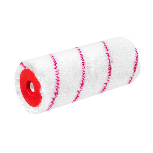 Paint roller microfiber Red line 18cm  Ø8 charge thermofusion 