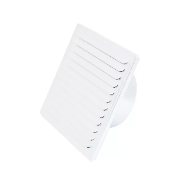 Ventilation grid, white ø100, 150x150mm 