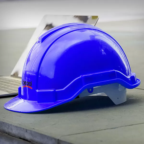 Safety helmet, dark blue colour 