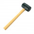 Rubber hammer, wood handle 250gr 