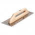 Plastering trowel, 480x130mm, wooden handle, stainless steel 8x8mm 