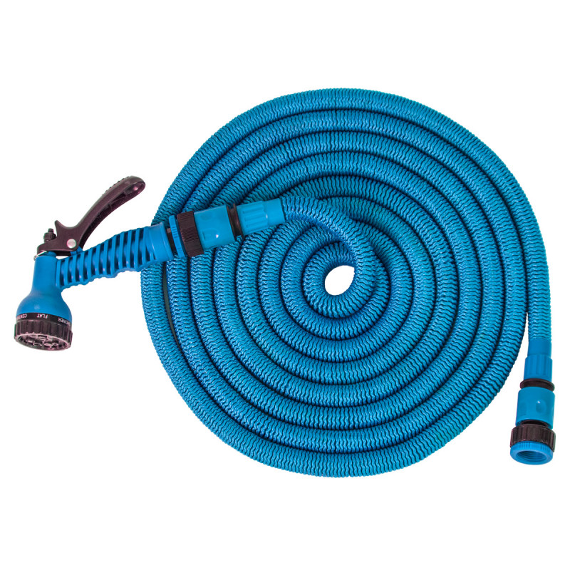 Expandable hose 15m, blue 