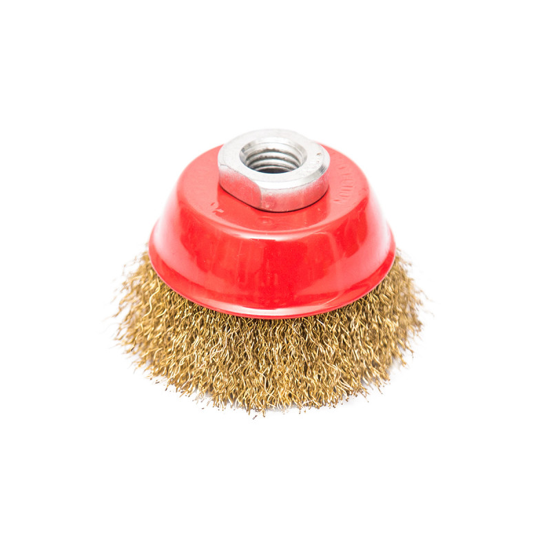 Circular brass coated cup wire brush for angle grinder, ø65mm MCL65BR Beorol d.o.o Circular brass coated cup wire brush for angle grinder, ø65mm MCL65BR Beorol d.o.o