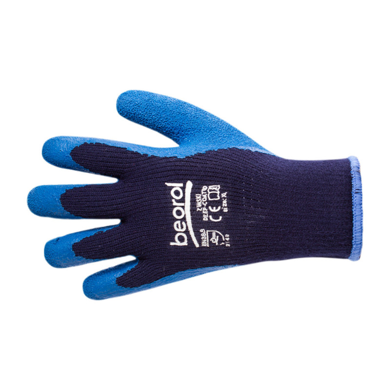 Dip-coated winter glove 