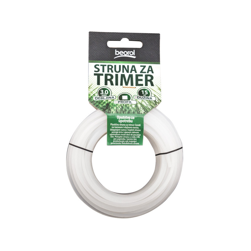 Trimmer line square 3.0mm x 15m 