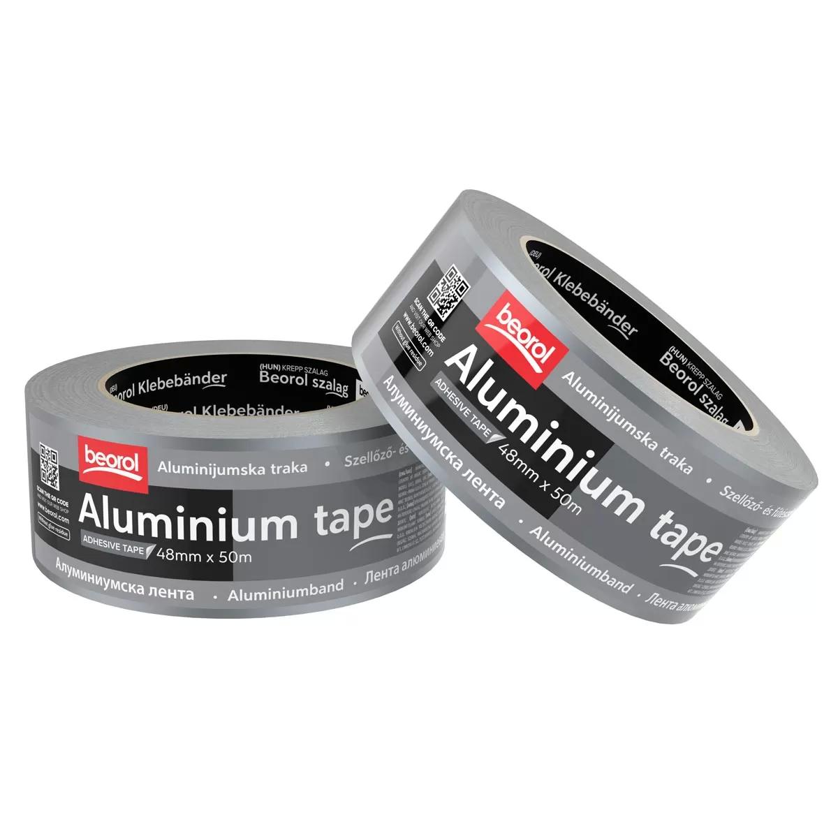 Matt Black Aluminium Foil Tape 50mm x 50m - High temperature