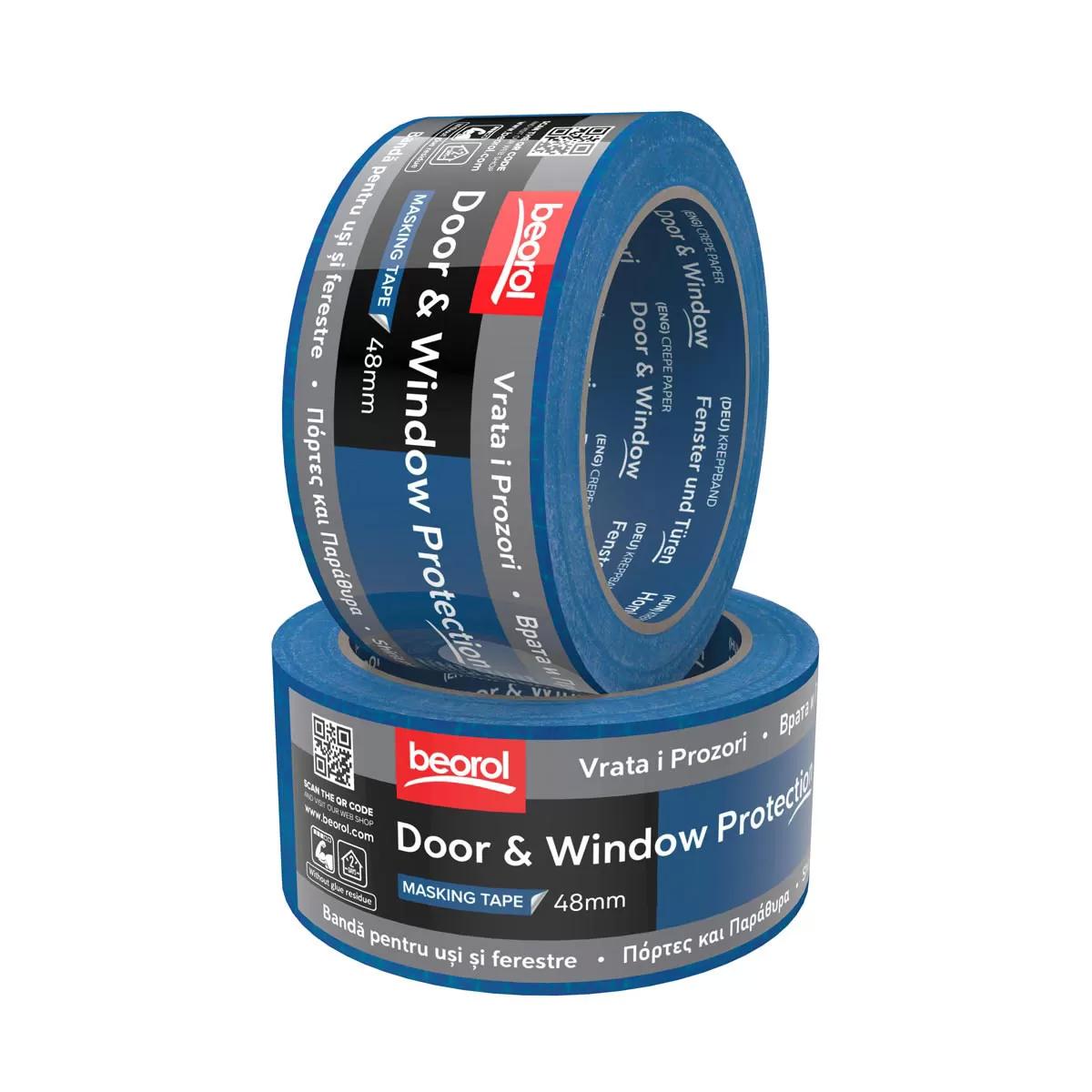 Masking tape Door & Window protection 48mm x 50m, 80ᵒC 