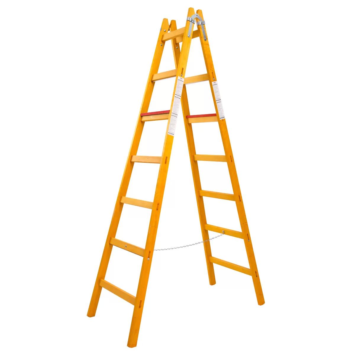 Wooden ladders 2x7 