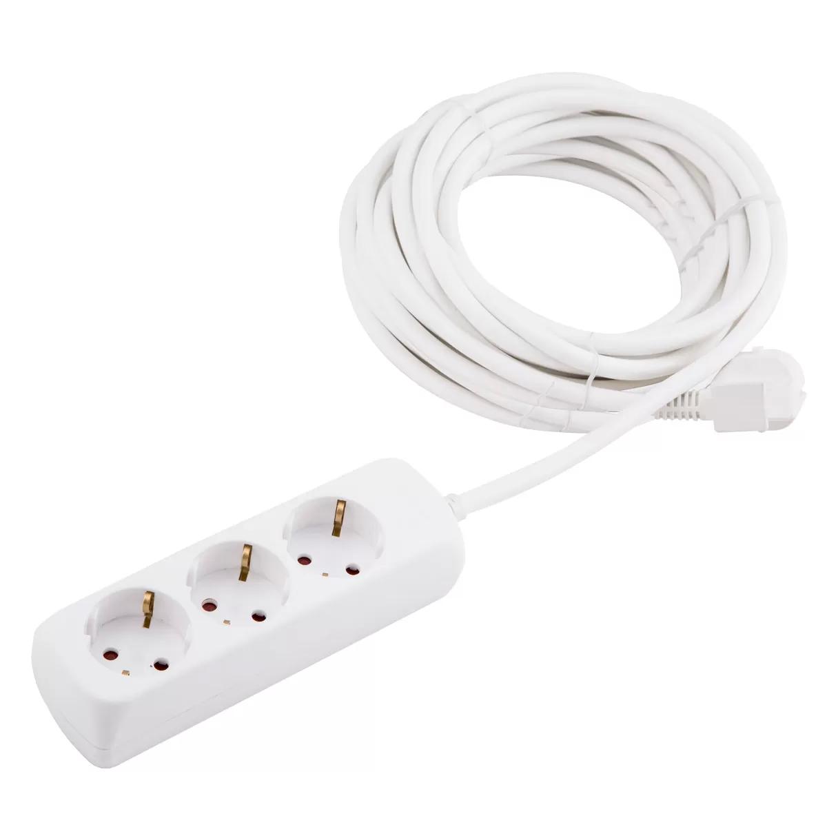 Extension cable 3 sockets 3m 