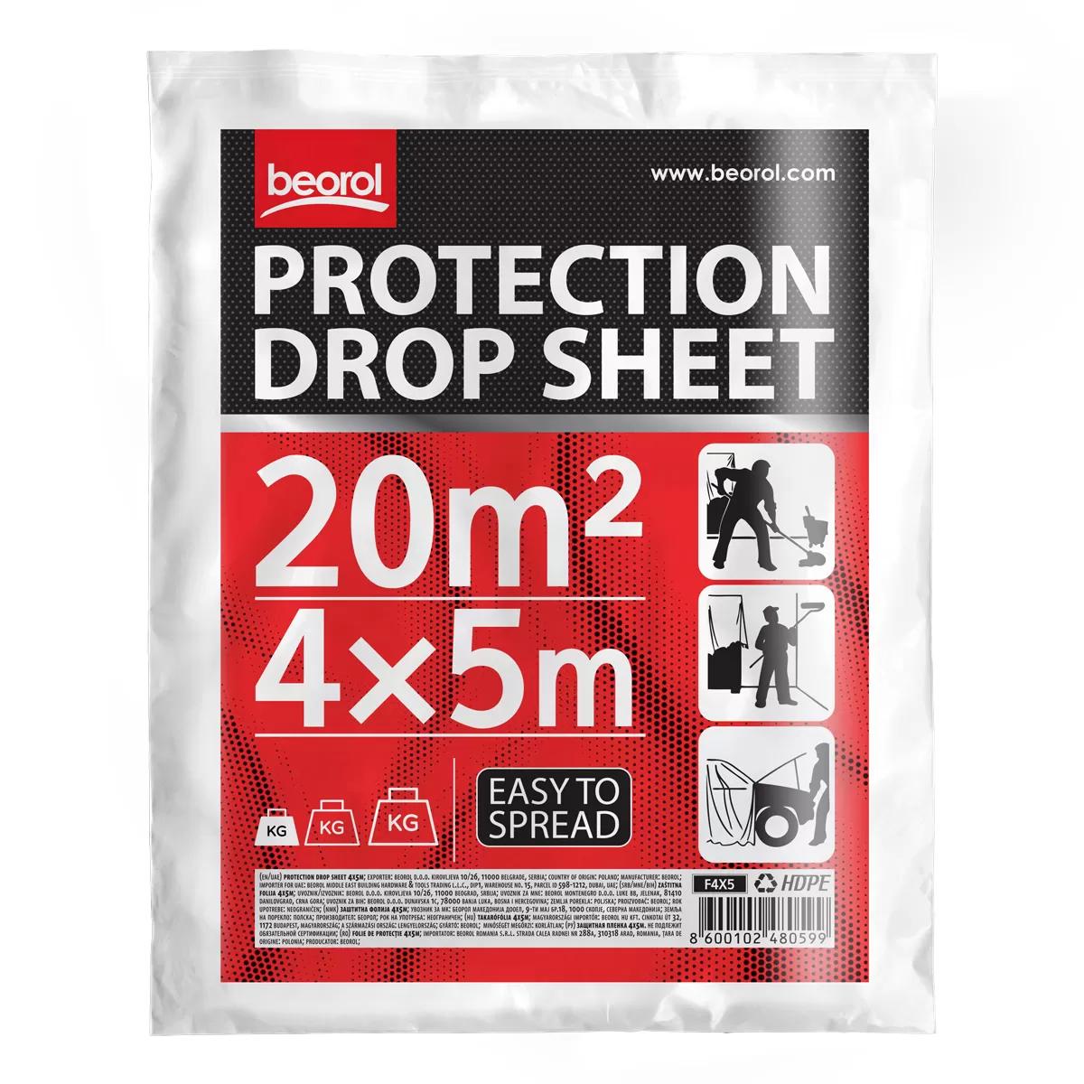 Drop sheet 4x5m (13.1x16.5 ft) 