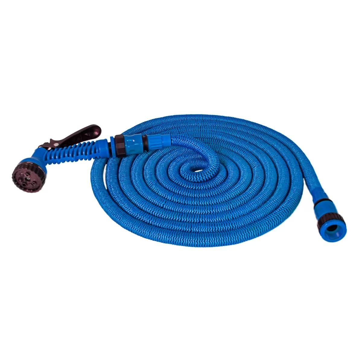 Expandable hose 15m, blue 