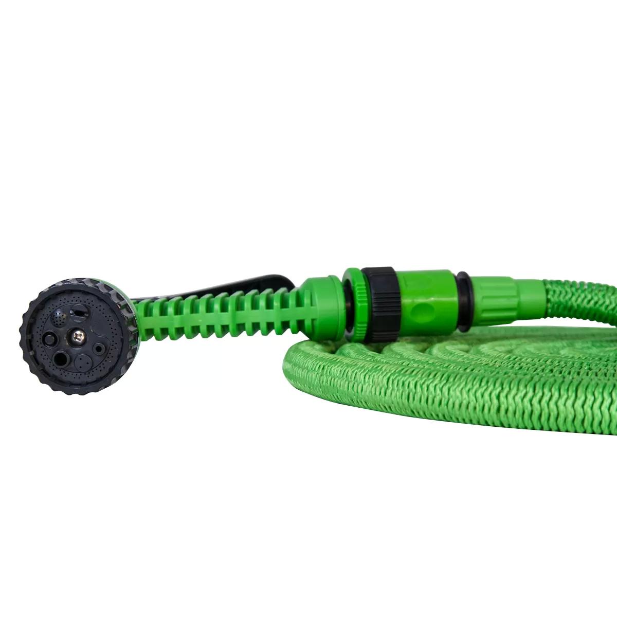 Expandable hose 15m, green 