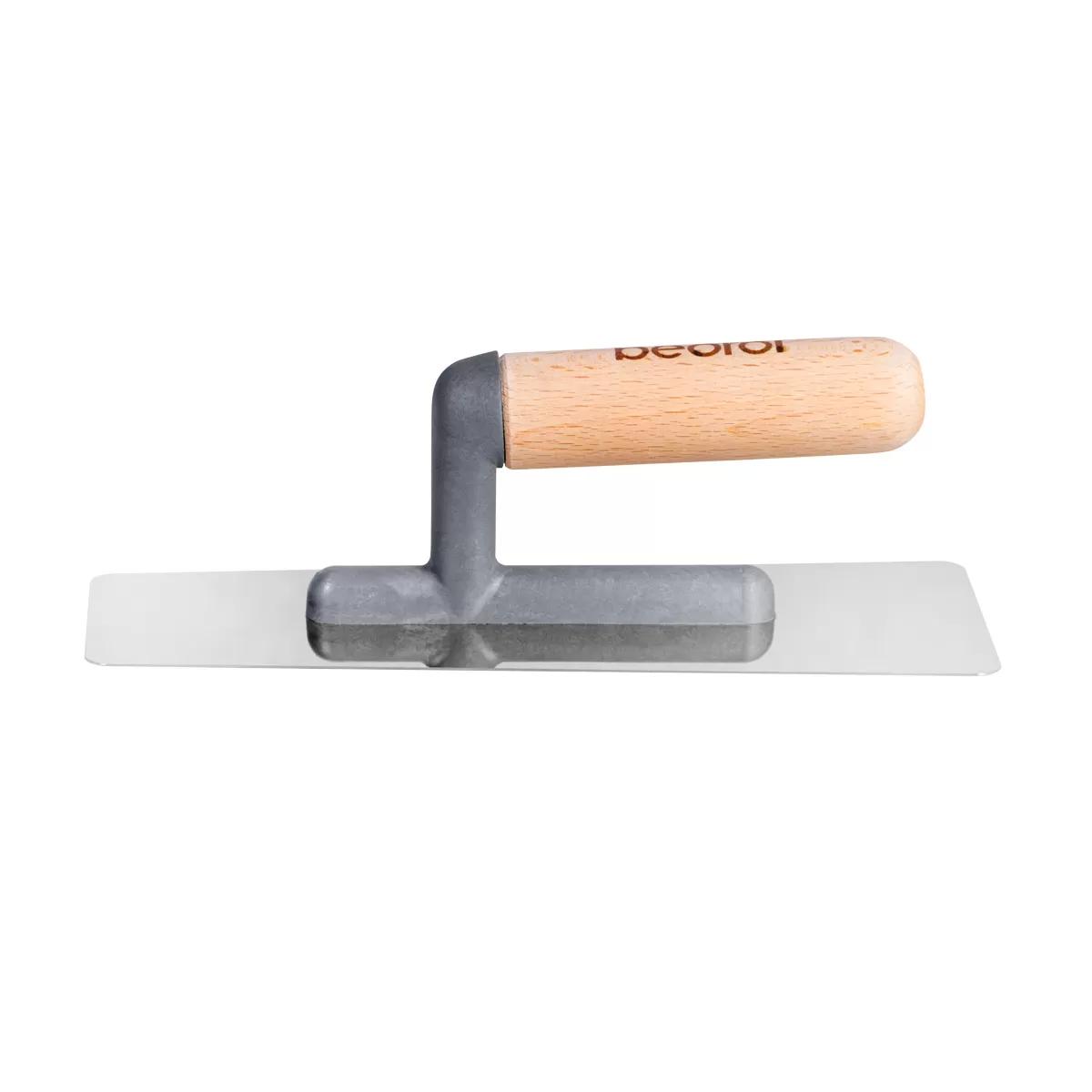 Stainless Steel Trowel 200x80 wooden handle 