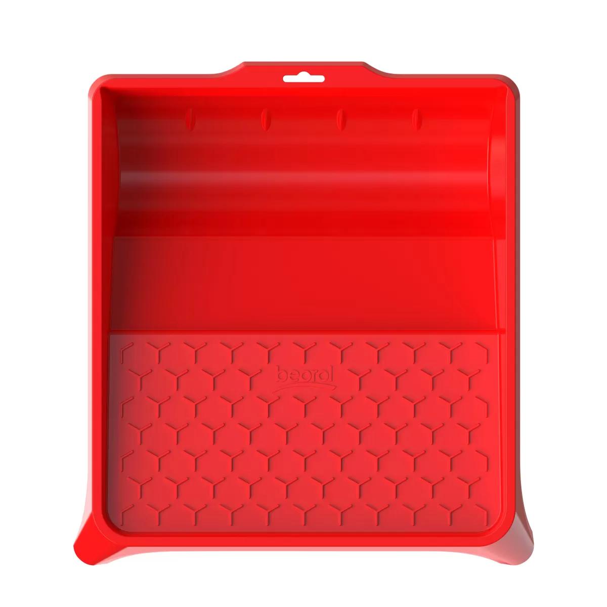 Plastic paint tray 36x36 cm, red 
