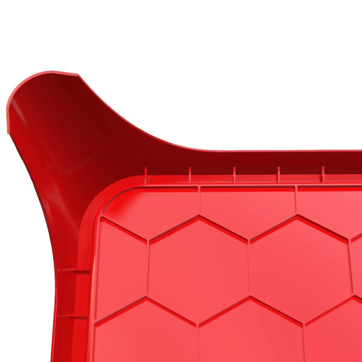 Plastic paint tray 36x36 cm, red 