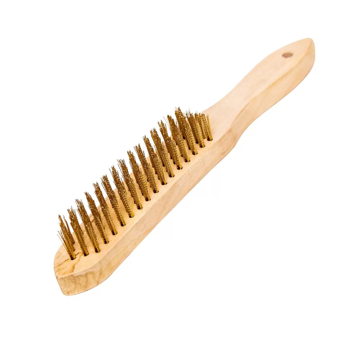 Brass coated 5 rows brush 