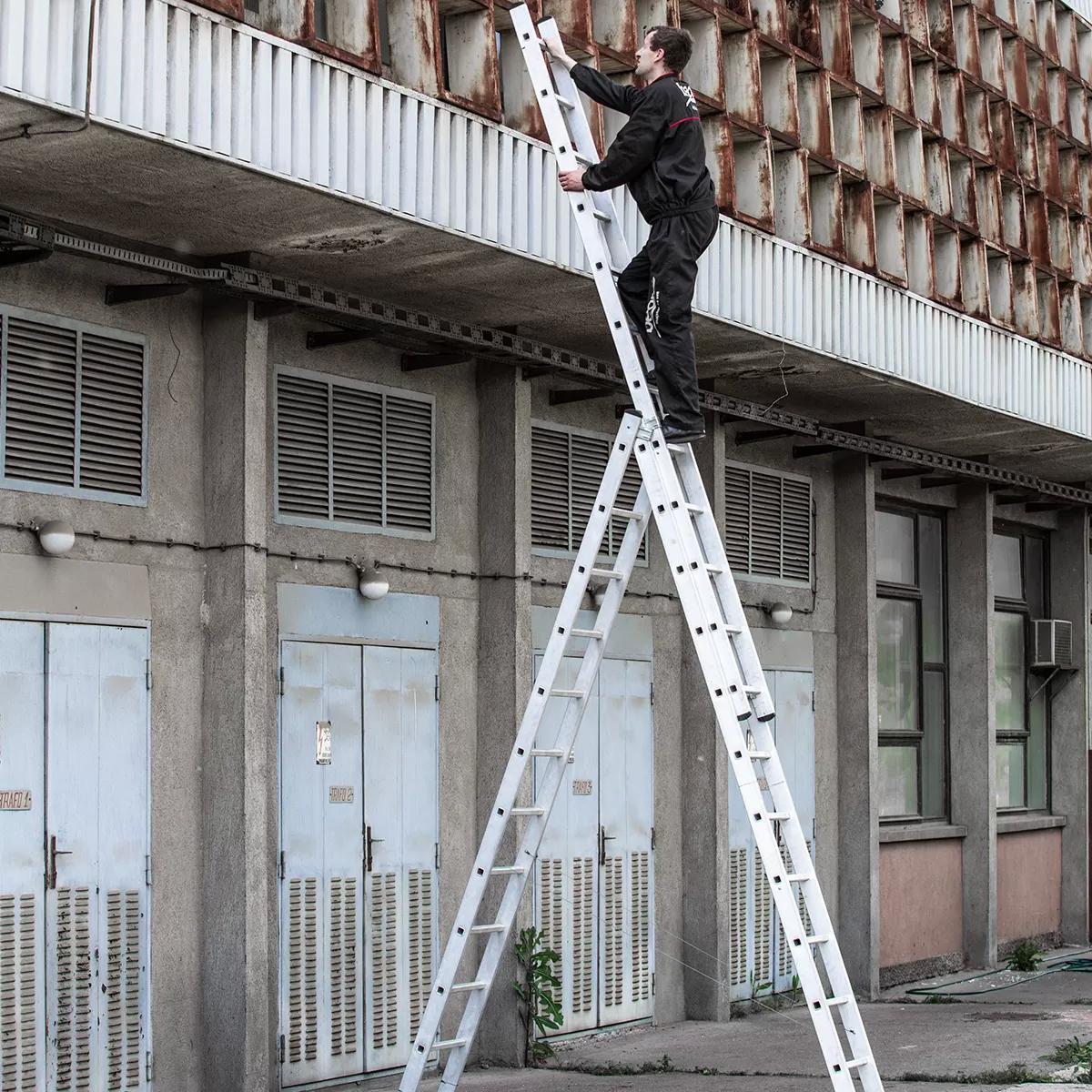 Combination aluminium ladders, 10 steps 