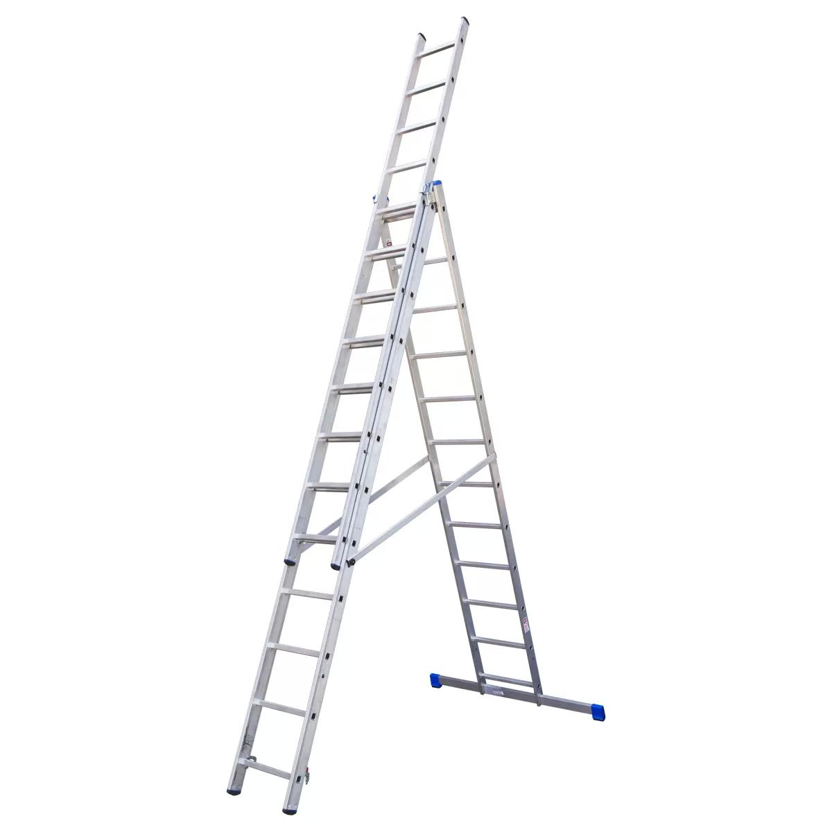 Combination aluminium ladders, 12 steps 