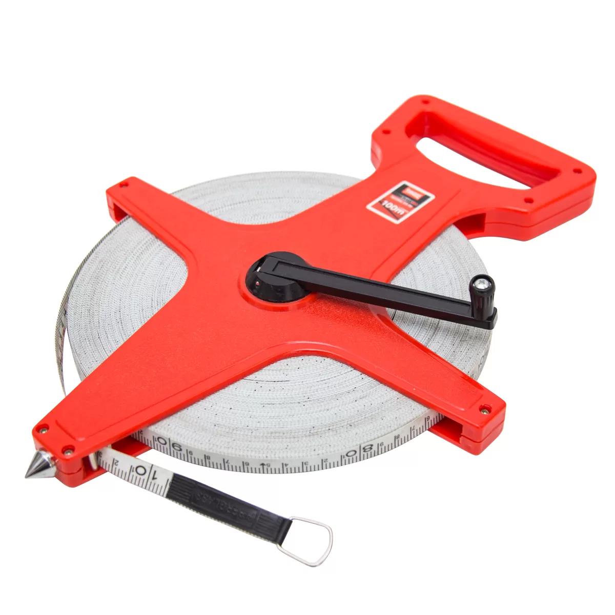 100 Meter Fiberglass Tape Measure - Open Reel 330 FT Measuring Tape