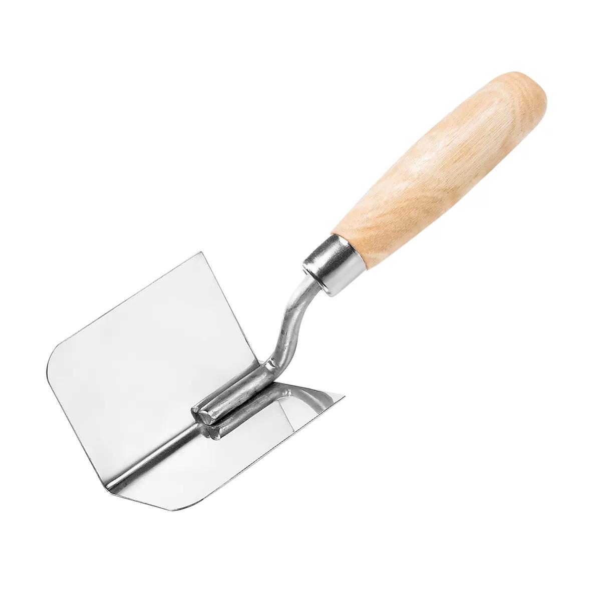Outside corner trowel wooden handle stainless steel MUU Beorol