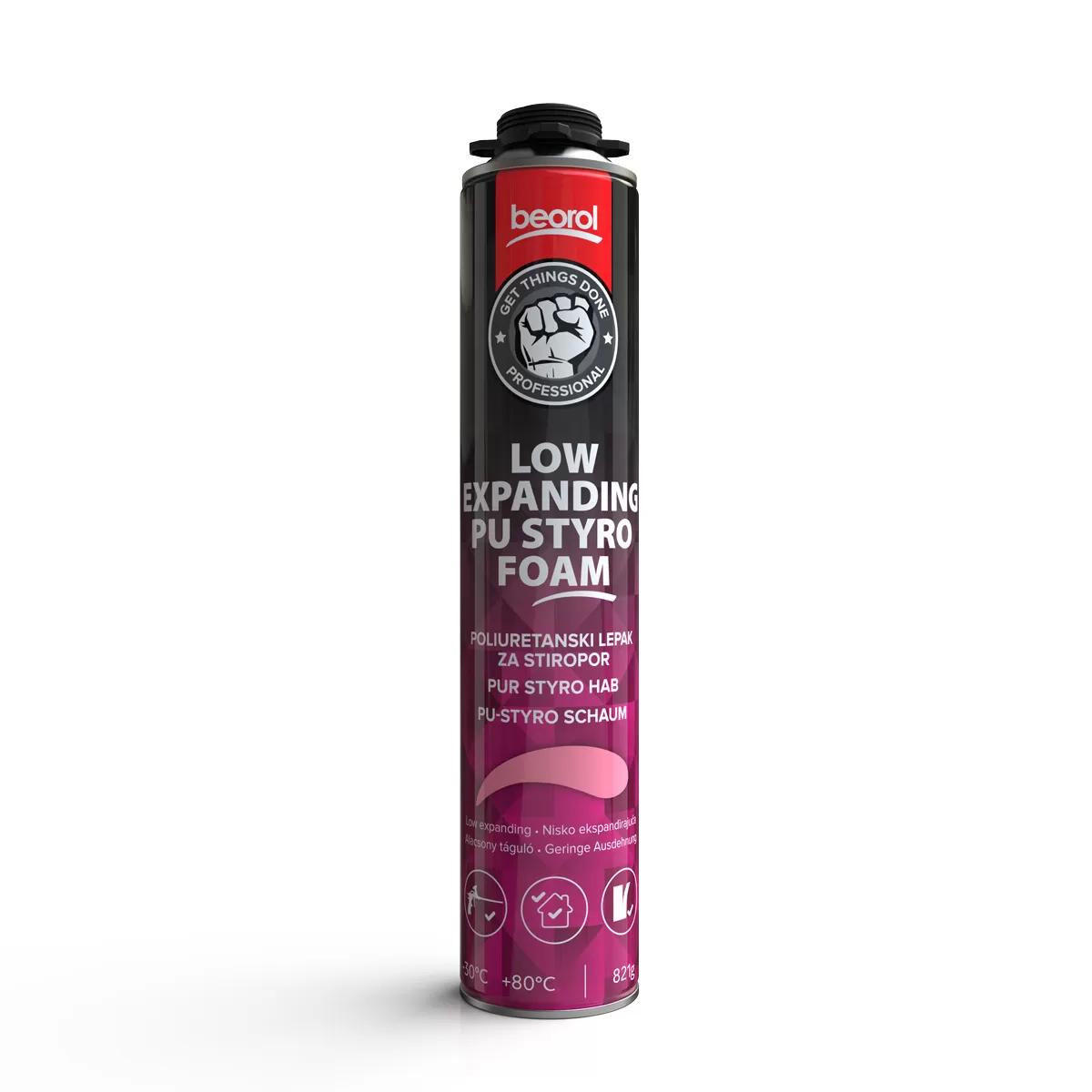 PU styrofoam low expanding gun grade, 750ml 