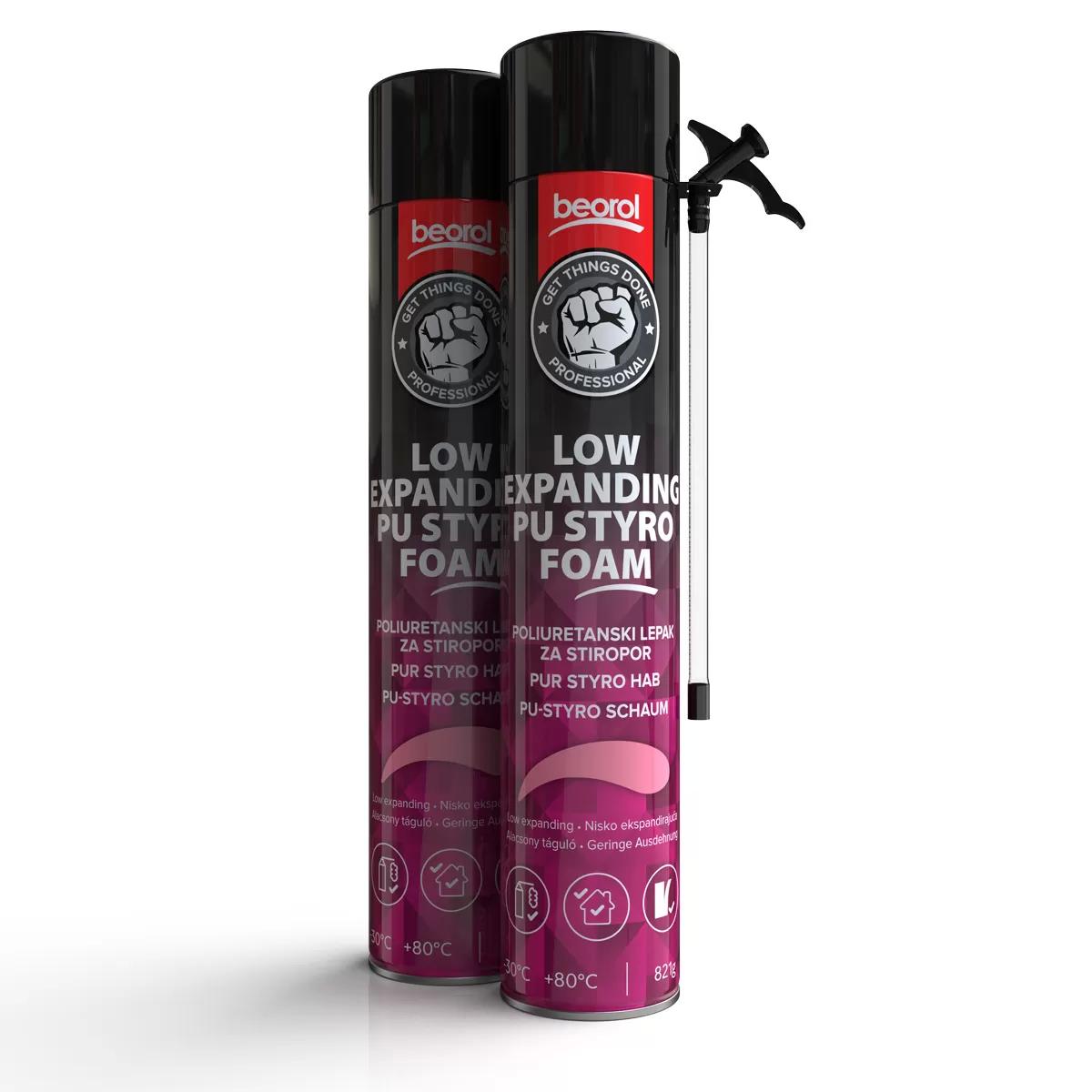 PU styrofoam low expanding spray, 750ml 