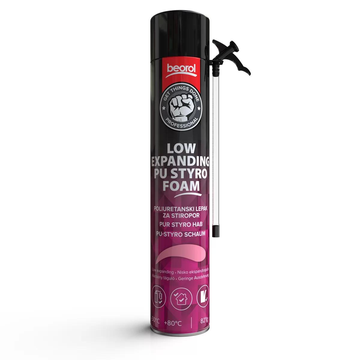 PU styrofoam low expanding spray, 750ml 