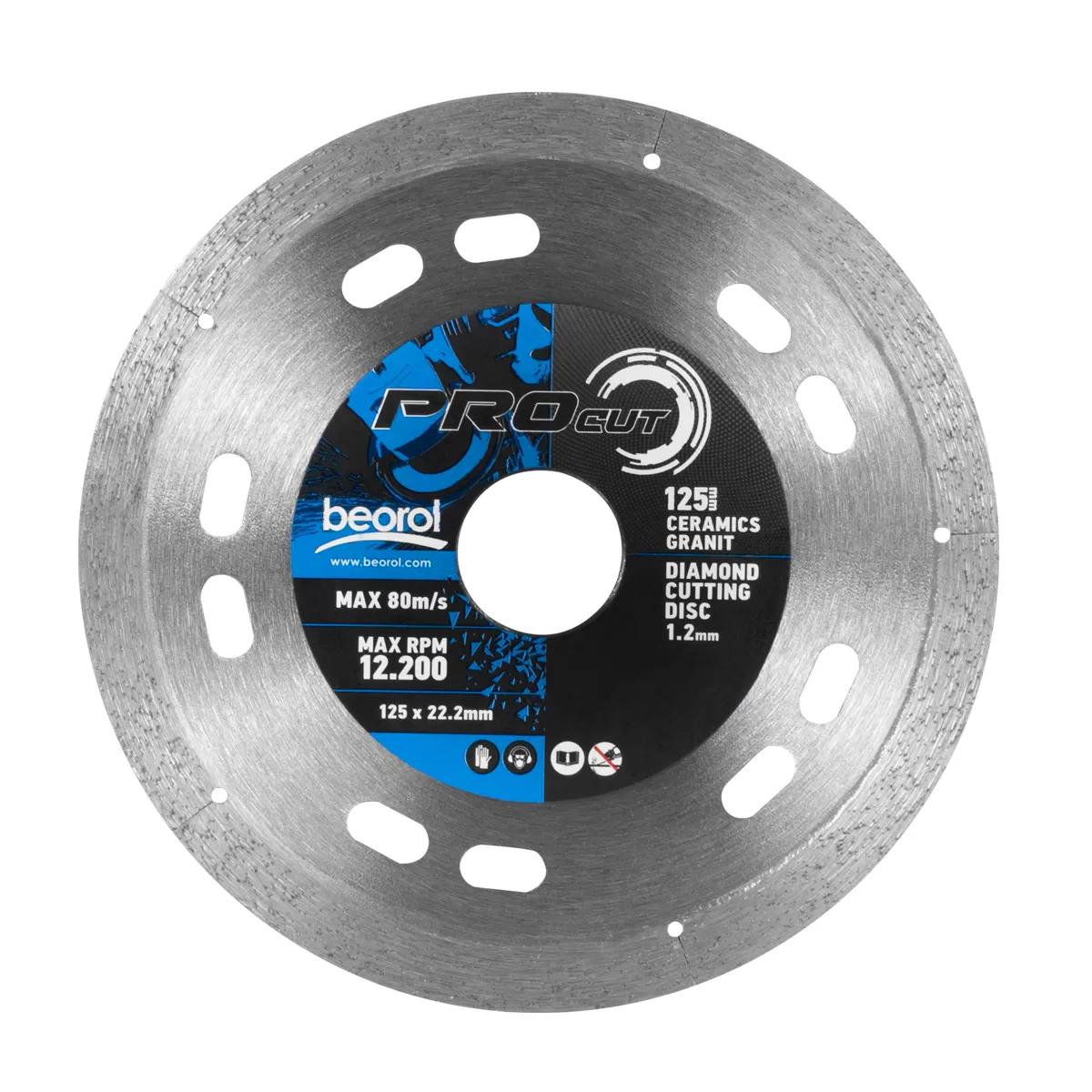 Diamond cutting disc for ceramic and granite, 125mm 