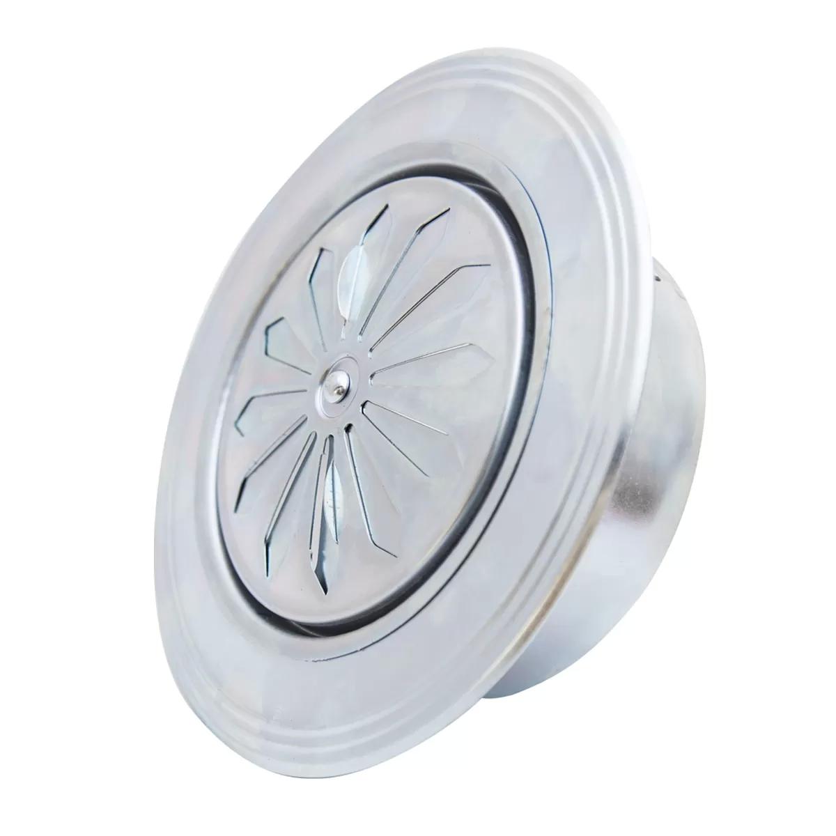 Ventilation rosette zinc plated ø119 round 