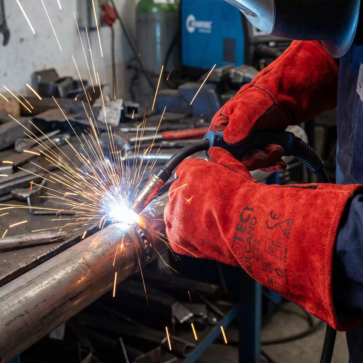 Leather welding gloves Volcano 